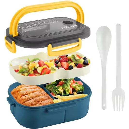 Portable Sealed Lunch Box 2 Layer
