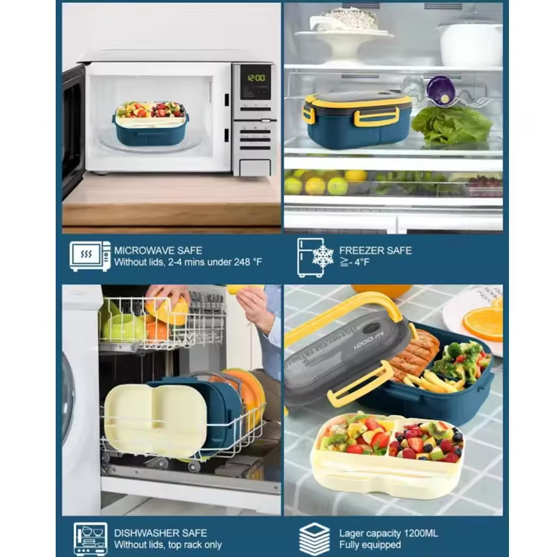 Portable Sealed Lunch Box 2 Layer