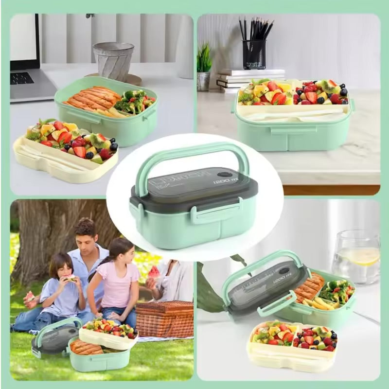 Portable Sealed Lunch Box 2 Layer