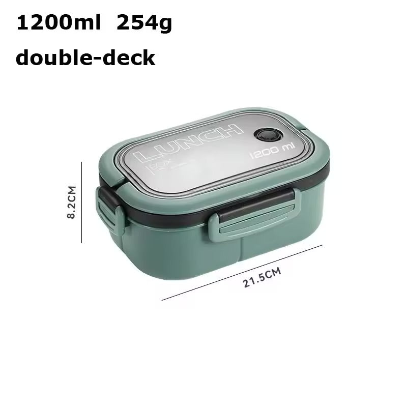 Portable Sealed Lunch Box 2 Layer