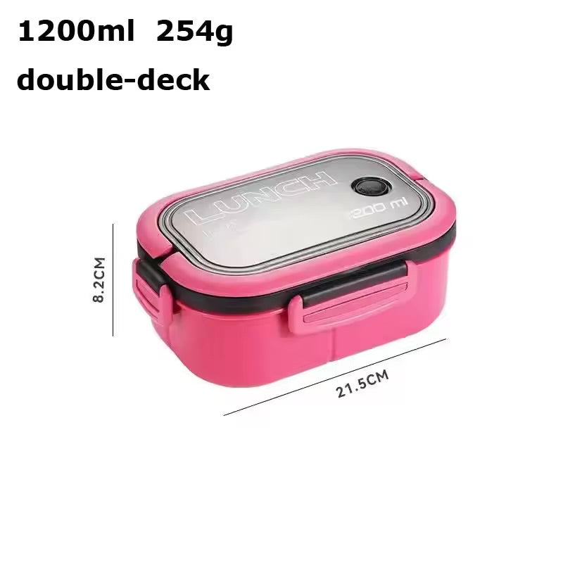 Portable Sealed Lunch Box 2 Layer